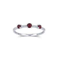 Anello Bliss Donna Bl via lattea in Oro bianco Rubino 0.26 Ct 20109696 - 20109696